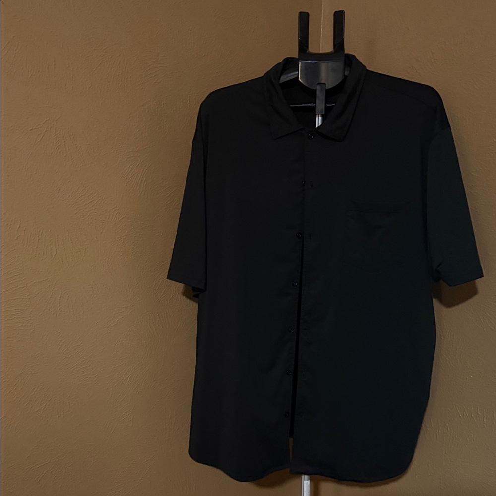 Source Unknown Black Casual Button Down Shirt